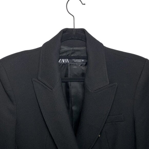 ZARA Double Breasted Equestrian Blazer - Picture 3 of 7